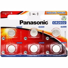 CR2032 3V Panasonic litiumbatteri 6-pack